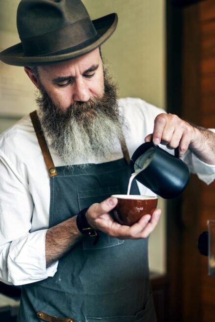 Barista Pouring Coffee