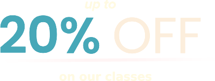 upto 20% off on our classes